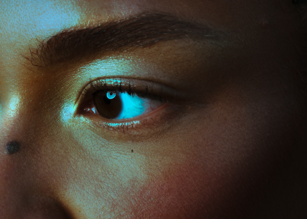 Eye with eyeshadow